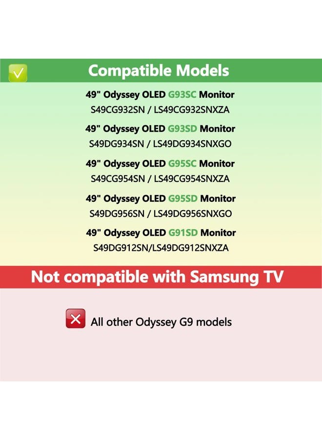 Tjyuze حوامل محول التثبيت الجداري المتوافقة مع سامسونج أوديسي G9 49'' LS49CG954SNXZA G93SC G95SC S49CG934S S49CG950S LS49CG934SUXEN LS49CG950SNXZA LS49CG950SUXDU LS49CG934SCXZW LS49CG950SWXXL - Image 3
