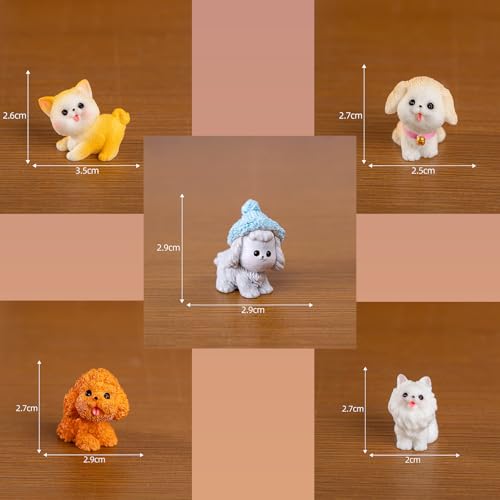 Zytiqt Miniature Decorative Items, 5PCS Miniature Toys Set for Home Decor, Office Desk, Car Dashboard, for Valentine's Day, Birthdays, Anniversaries, Small Show Pieces for Home - Image 2