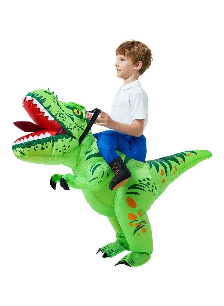 Inflatable Dinosaur Halloween Costume for Kids, Funny Blow Up Riding Dinosaur Costume for Fancy Dress Cosplay Party - Image 4