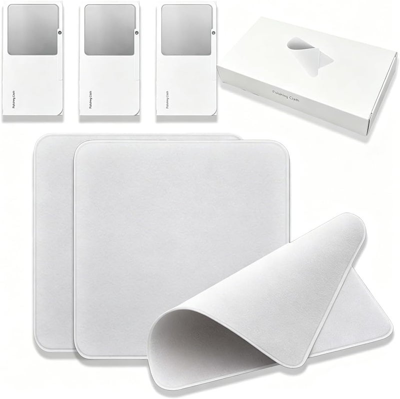 PINKE Premium Double-Layer Polishing Cloth for Apple Devices & Screens, Thick Microfiber Screen Cleaner for Nano-Texture Glass, MacBook, iPad, Monitors - Individually Boxed (3-Pack) - Image 1