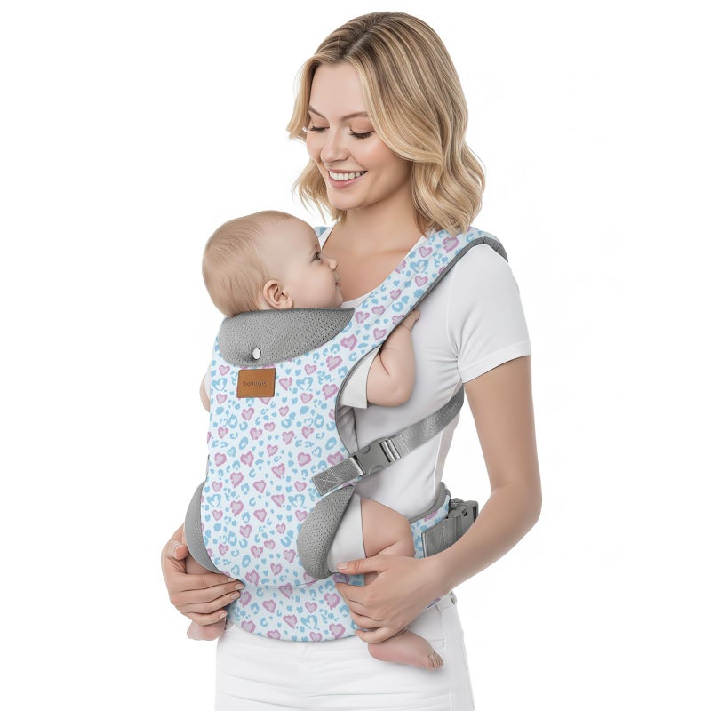 YooxArmor Baby Carrier Ergonomic Adjustable Toddler Carriers for 733 Lbs Cozy Lightweight Infant Carrier with Neck Support Baby Chest Carriers with Lumbar Support for Parents 436 Months - Image 2