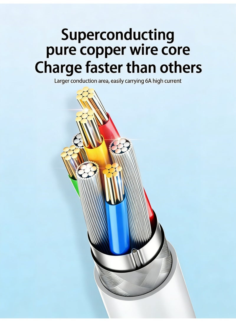 كابل بيانات الشحن السريع الرسمي من النوع C، بطول 1 متر، لهاتف Huawei/Xiaomi/Honor، يدعم الشحن السريع حتى 120 وات - Image 5