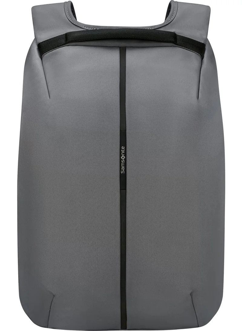 Samsonite  Securipak 15.6" Laptop Backpack Polyester, Grey|Ergo Back & Shoulder|RFID Protection|Bottle Holder|Smart Sleeve|Back Open Design|Anti-Cut Lining - 2 Years International Warranty  | Best Price UAE