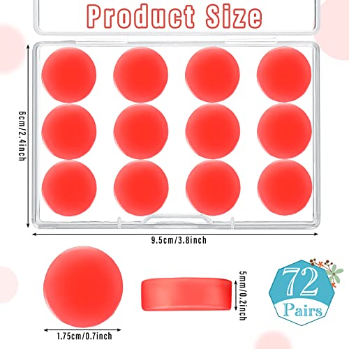 Nuogo 72 Pairs Soft Silicone Ear Plugs Moldable Putty Wax Earplugs Reusable Gel Ear Plugs for Sleeping Swimming Snoring Studying Noise Cancelling 6 Colors - Image 5