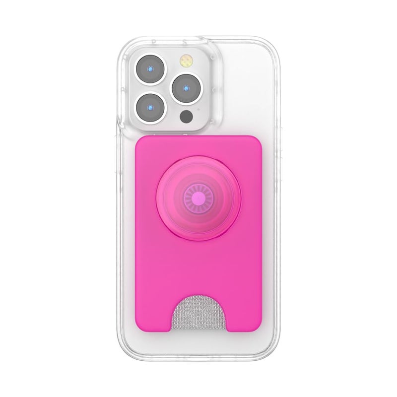 PopSockets Phone Wallet for MagSafe, Phone Card Holder with Grip, Pink - Magenta - Image 3