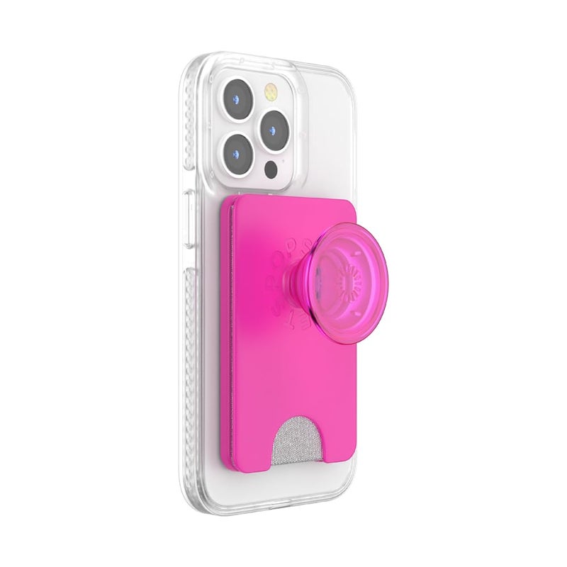 PopSockets Phone Wallet for MagSafe, Phone Card Holder with Grip, Pink - Magenta - Image 2