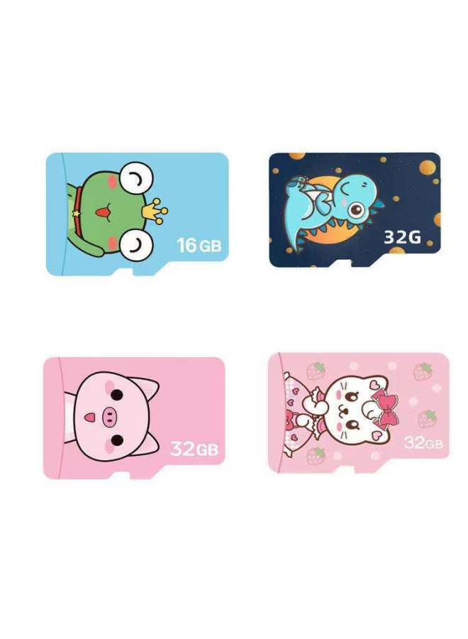 Children's Camera Matching Memory Cartoon Frog C10 High Speed Memory Card Cartoon 16GB 32GB Piglet Memory Card 