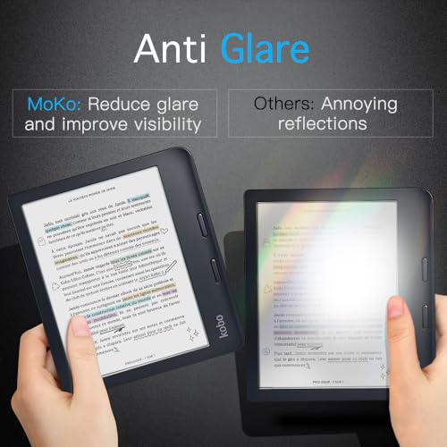 MoKo 2Pack Matte Screen Protector Fits Kobo Libra Colour 7 Inches 2024Kobo Libra 2 EReader 7 2021 Premium PET AntiGlare Screen Protective Film Screen Protector - Image 3