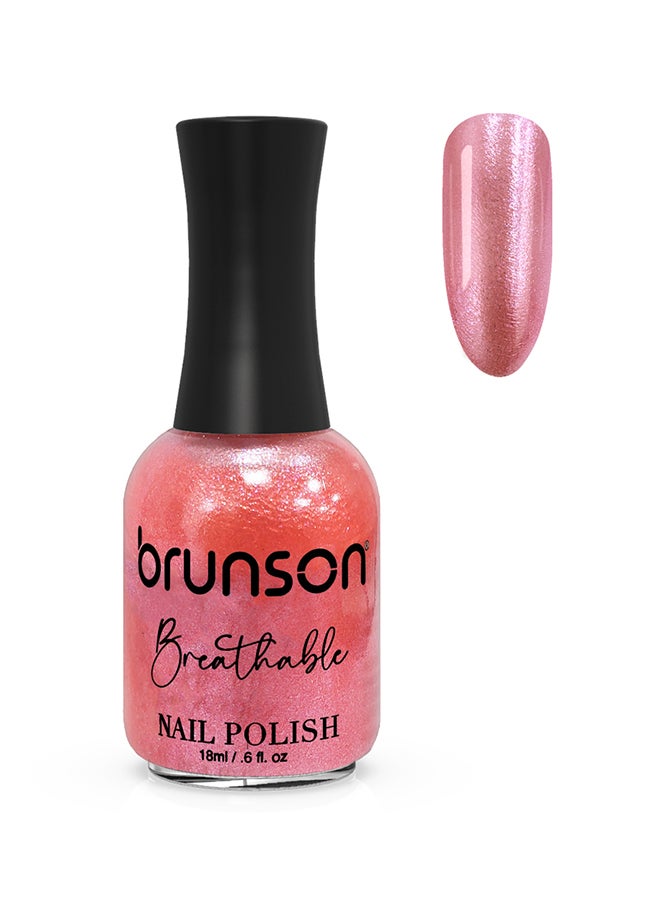 brunson Breathable Nail Polish Halal nail polish Wudu friendly Quick-Dry Vegan long lasting but easy peel off   18ml BH260