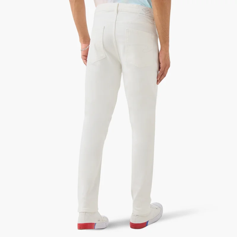 Lee Cooper Lee Cooper Skinny Fit Jeans with Button Closure and Pockets