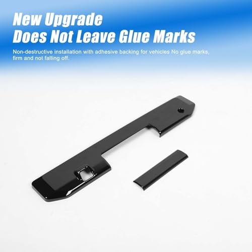 HIRUFAIT Tailgate Handle Cover Trim for Mitsubishi Triton L200 2024 2025 Accessories ABS Rear Tailgate Door Handle Bowl Cover Protector Sticker Glossy Black - Image 3