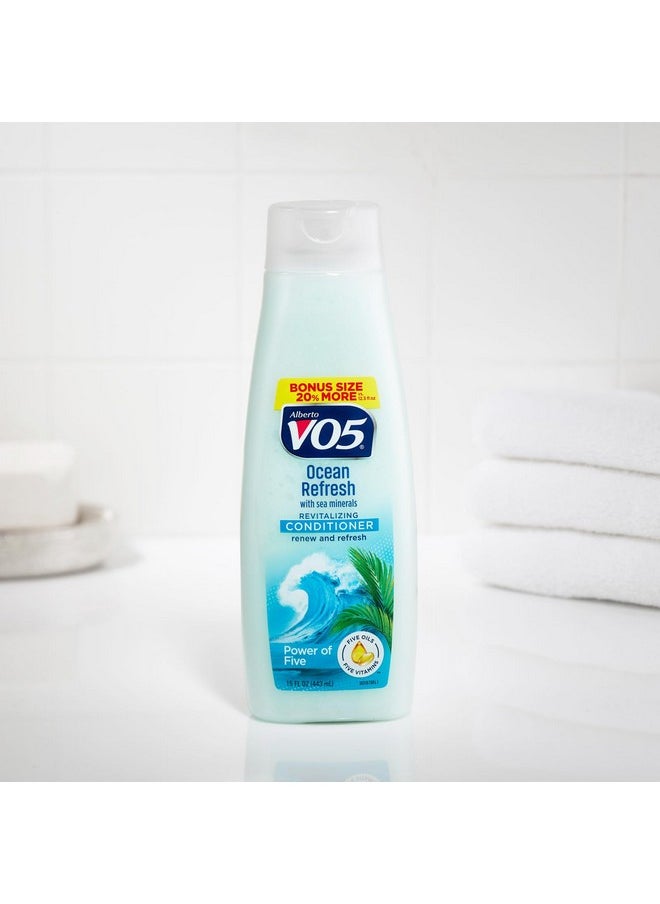 Alberto VO5 - Alberto VO5 Ocean Refresh Revitalizing Conditioner - Hair Conditioner Formulated with Essential Vitamins and Oils - Fresh Ocean Fragrance - 15 oz - Image 1