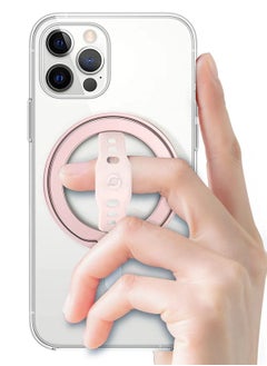 SYOSI Magnetic Phone Ring Holder, Upgrade Phone Grip Stand, Rose Gold Magnetic Finger Phone Ring, Removable Magnetic Ring Holder Kickstand Loop, Only for iPhone 14, 13, 12 Pro/Max/Plus  - Image 1