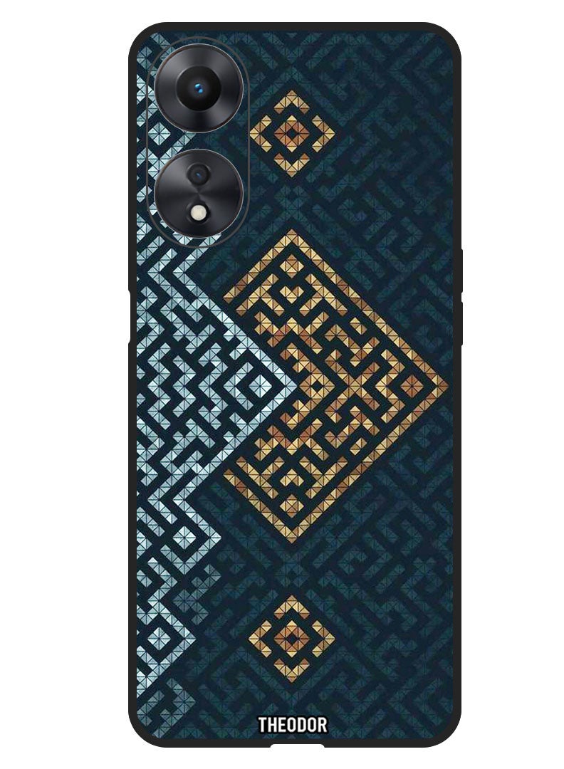 Theodor Protective Case Anti Scratch Shock Proof Bumper Cover For Oppo A98 Maze art - Image 1