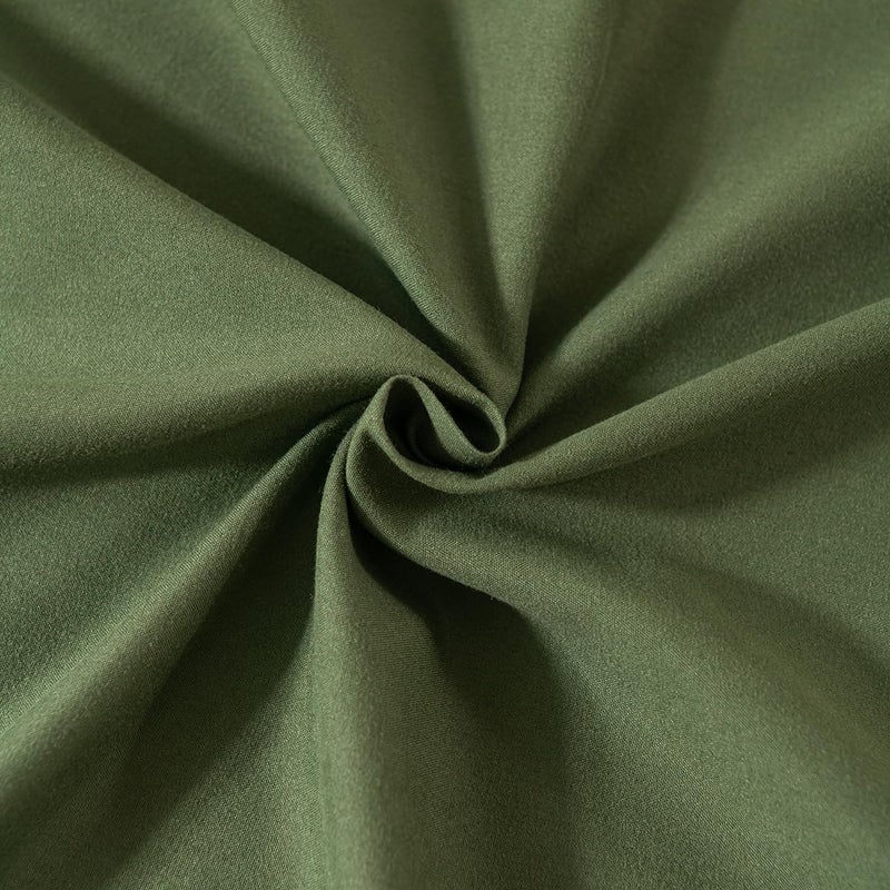 TSUTOMI Green Bed Skirt King Size Ruffled Bed Skirt with Split Corners  King Bed Skirt 18 Inch Drop  King Size Bed Skirt Green for Ruffled Bed Skirt with Split Corners  Bed Skirt King Size - Image 4