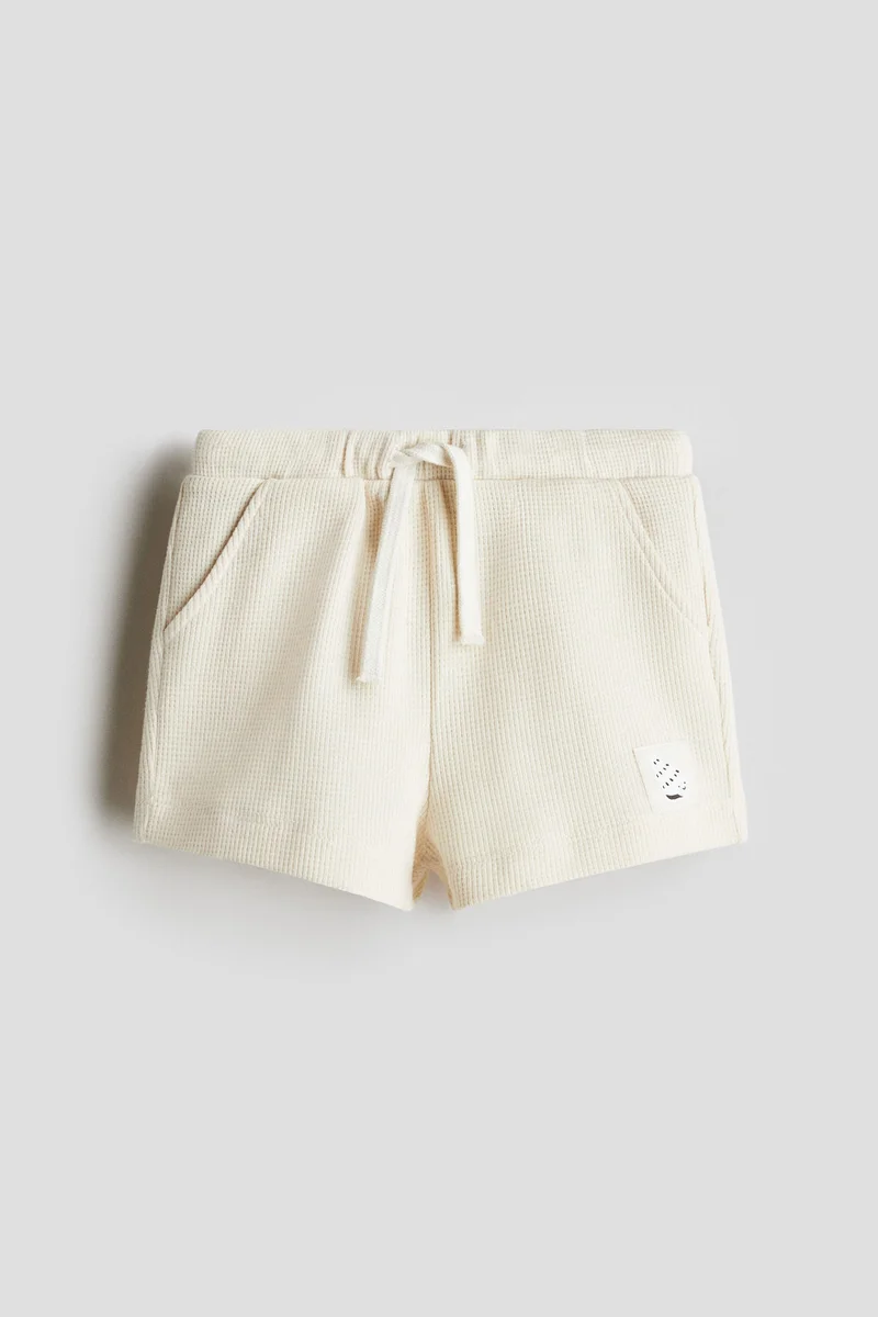 H&M Waffled cotton shorts