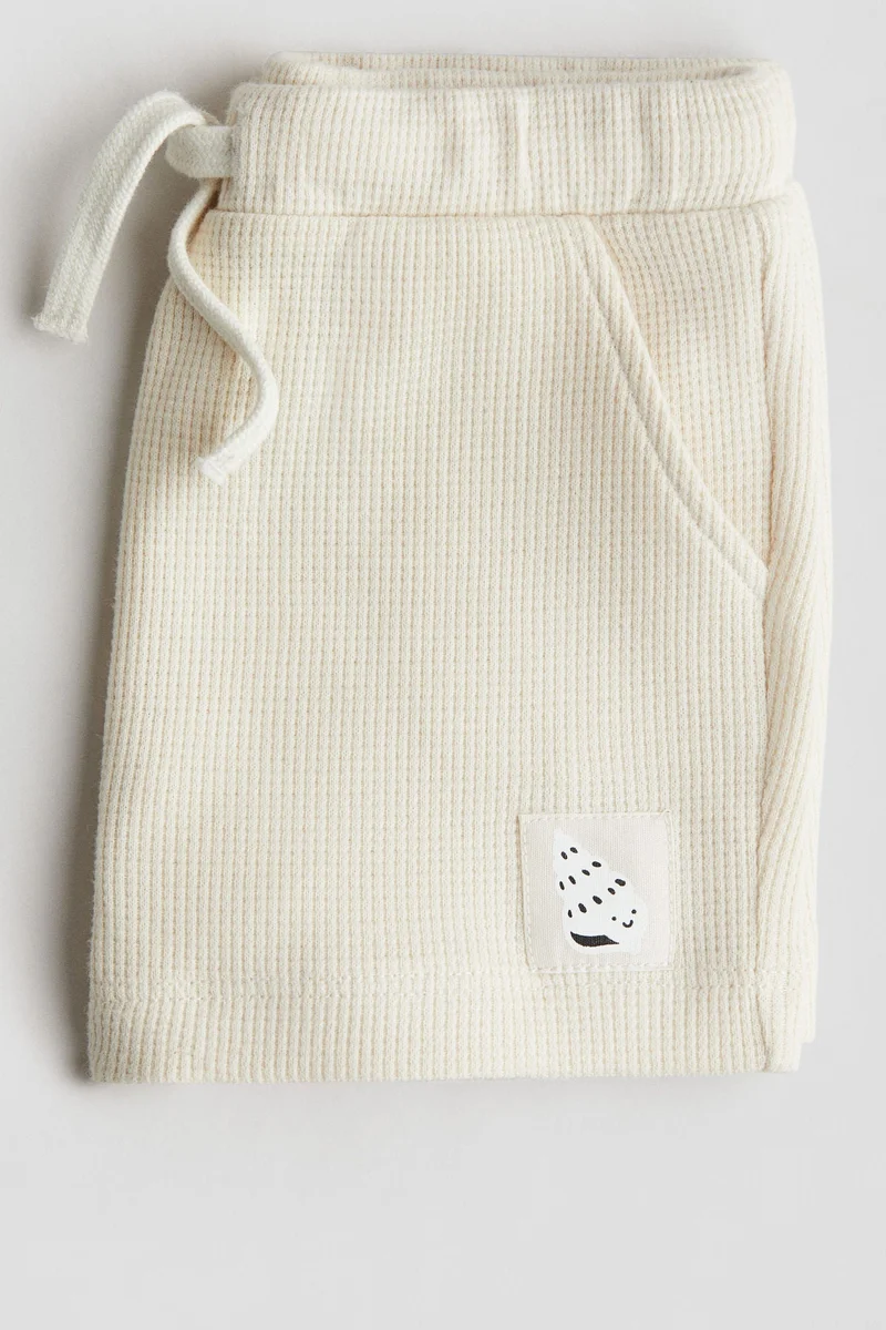 H&M Waffled cotton shorts