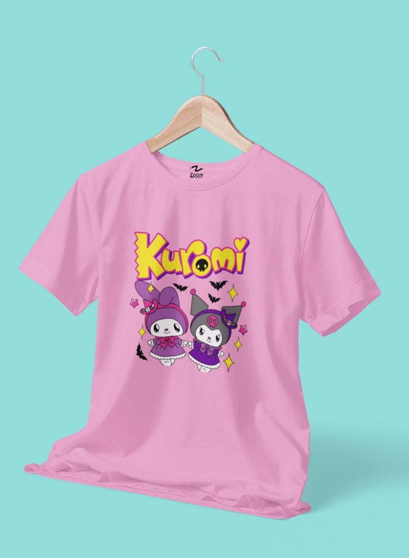 ZOOM Kuromi With My Melody T-Shirt Design For Kids