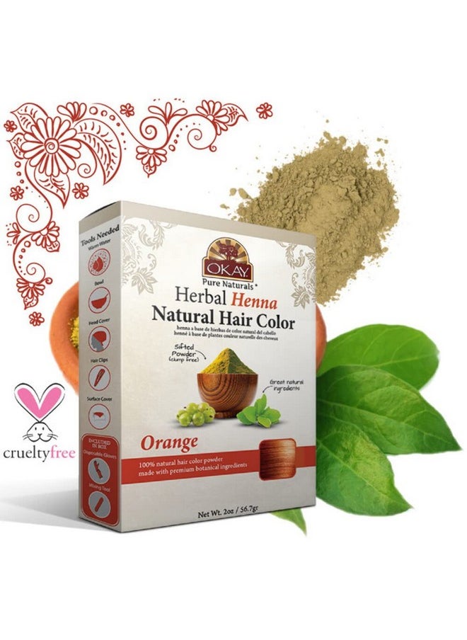 OKAY Pure Naturals Henna Natural Color Orange 50Gr  - Image 3