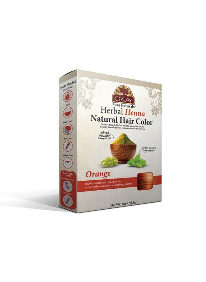 OKAY Pure Naturals Henna Natural Color Orange 50Gr  - Image 2