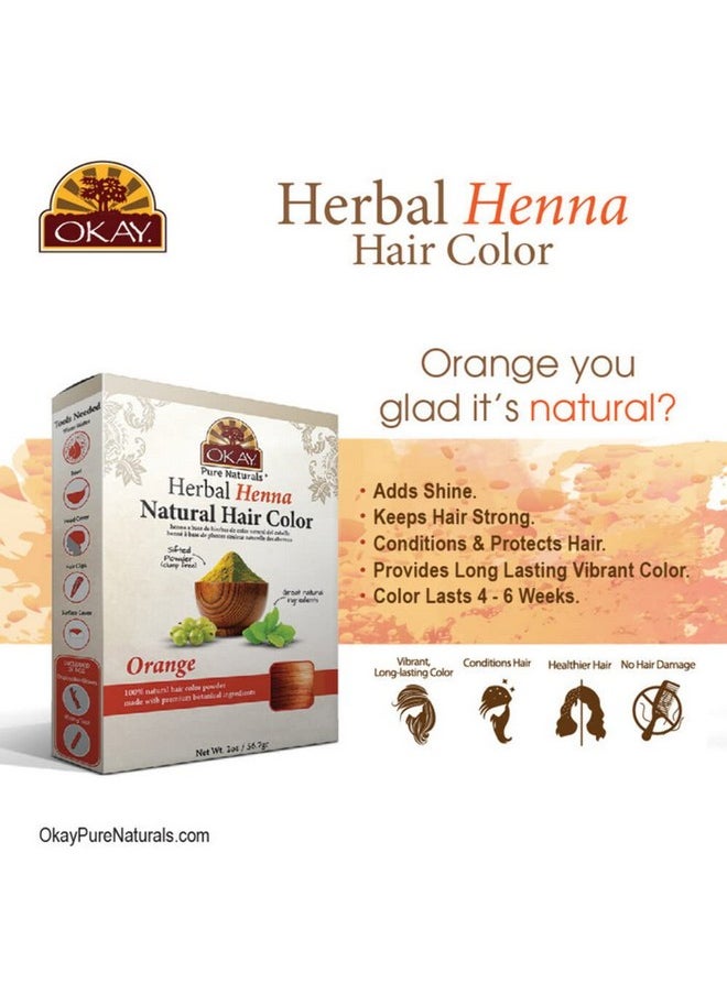OKAY Pure Naturals Henna Natural Color Orange 50Gr  - Image 5