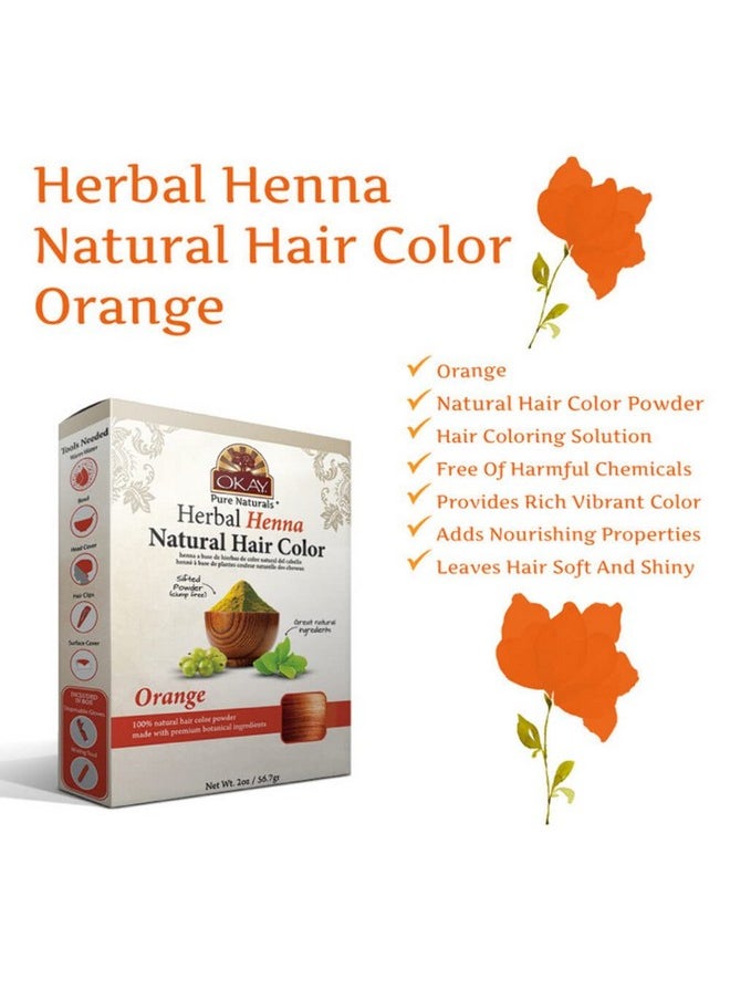 OKAY Pure Naturals Henna Natural Color Orange 50Gr  - Image 4
