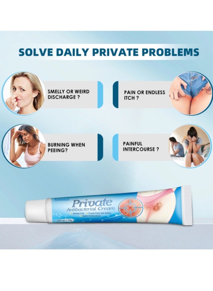 Sumifun Private Antibacterial Cream - Ointment to Remove Itching Peculiar Smell Dermatitis Feminine Care Skin Cream 20g - Image 2