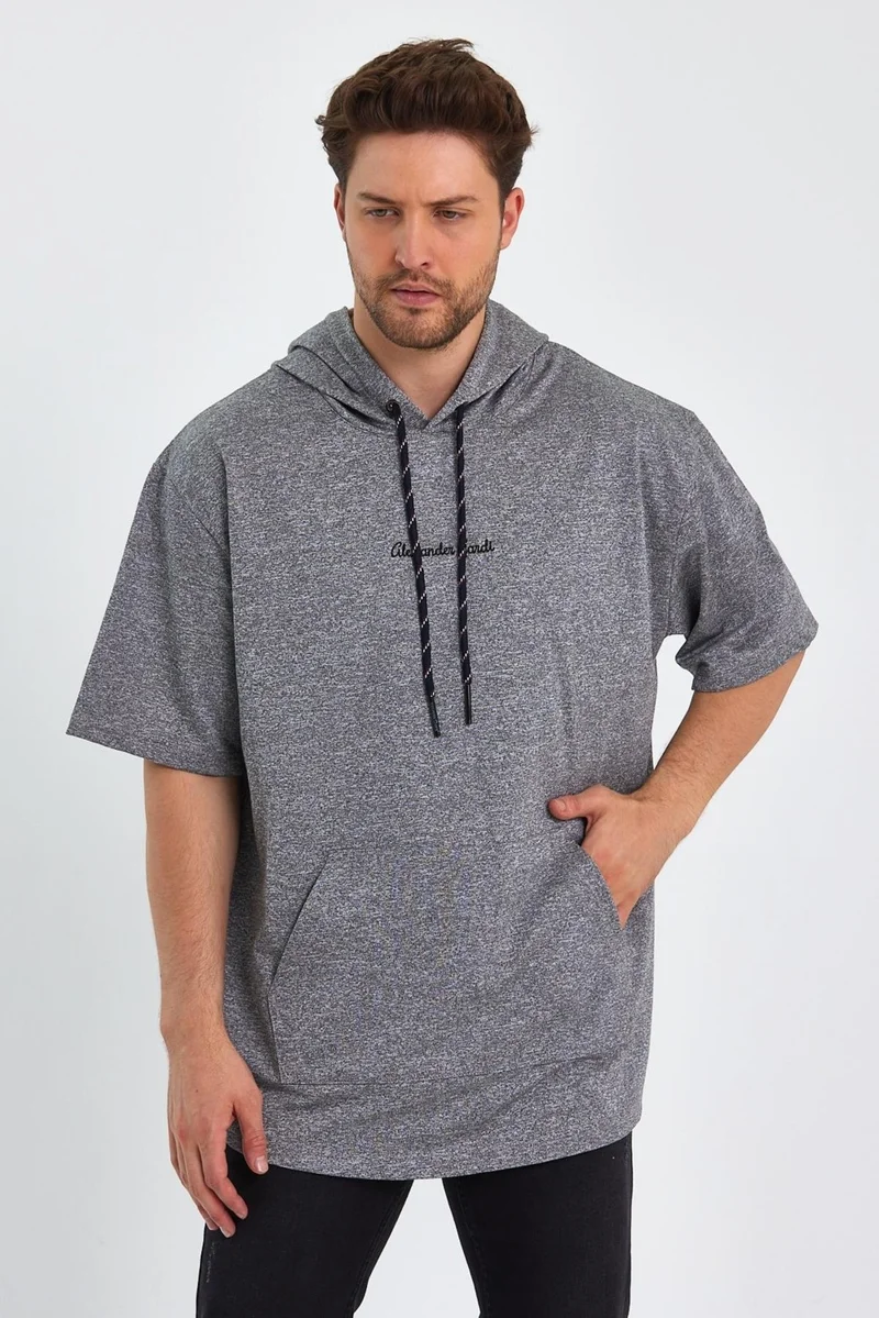الكسندر جاردي Oversized Hooded T-Shirt (UN-0098)