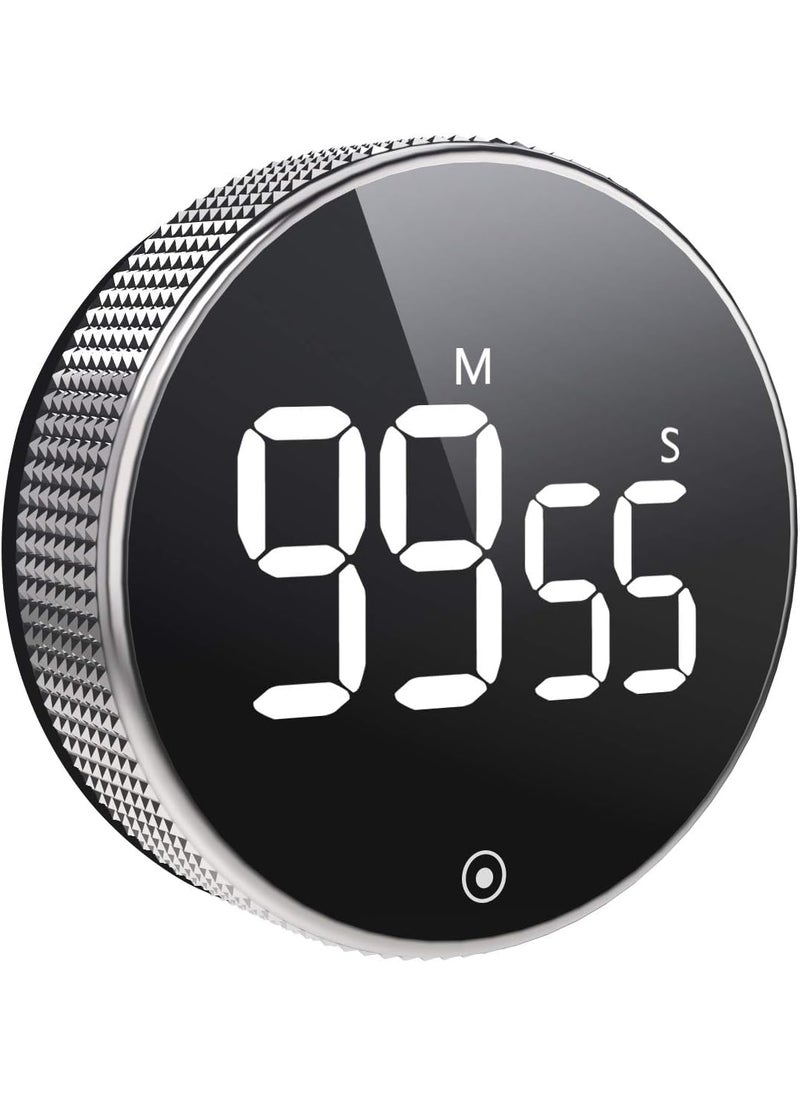 NYTRYD - NYTRYD Digital Kitchen Timer Large Magnetic LED with Constant Light Function for Classrooms 3 Level Volume Silent Egg Timer for Kids and Elderly - Image 1