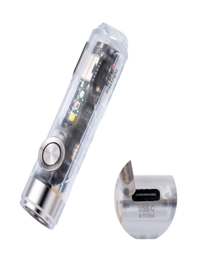 RovyVon Aurora A8 4th Gen USB C Keychain Flashlights Rechargeable, 650 Lumens 6500K Cool White Super Bright Mini Flashlight, with Red/White/365nm Sidelights, Magnetic Pocket Clip and Tail Base - Image 1