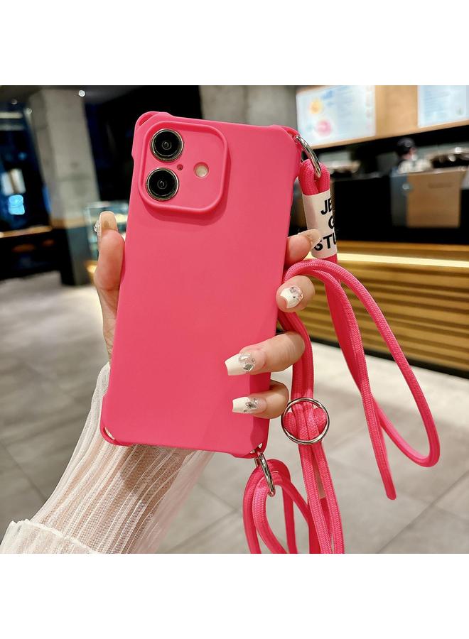 The Bros Case For iPhone 16 Plus Crossbody Liquid TPU Four Corner Shockproof Phone Case