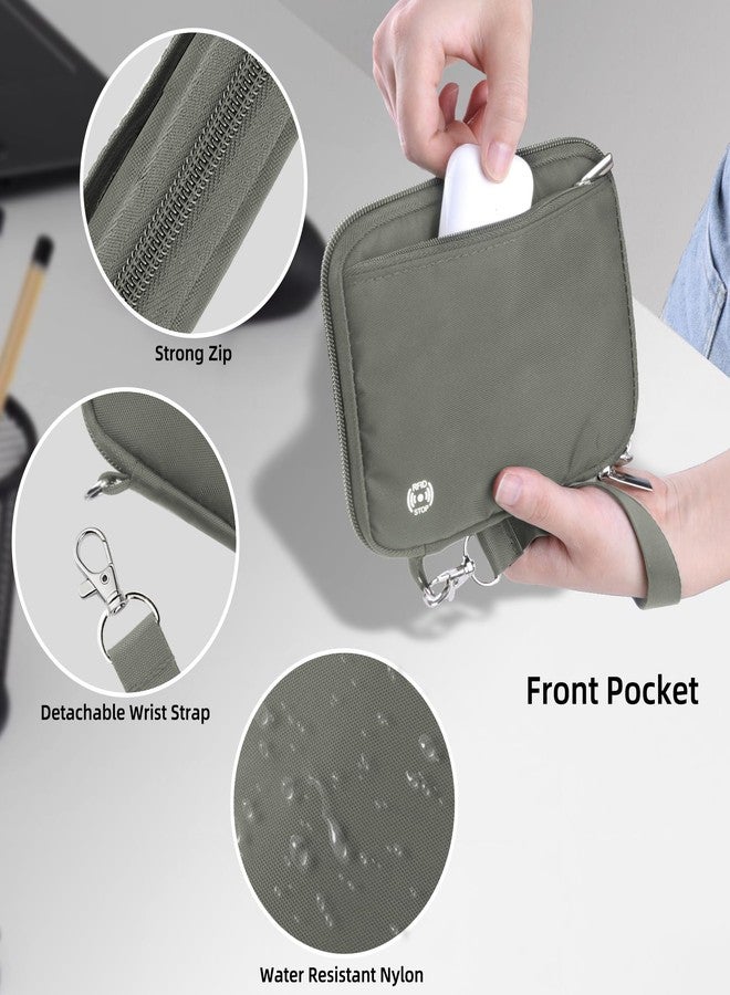 وول نيو حافظة جوازات سفر من والنيو للسفر - محفظة سفر مزودة بتقنية حجب RFID، منظم أساسيات مع فتحات للبطاقات وجيب بسحاب، رمادي، تتسع لـ 4 جوازات سفر، تصميم كلاسيكي - Image 5