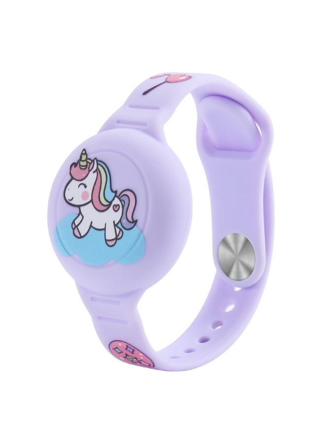 مناسب لغطاء حماية Airtag لجهاز Apple لتحديد المواقع ومضاد للضياع وسوار معصم كرتوني مقاوم للماء - Image 1