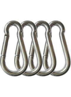 4PCS Spring Snap Hooks Carabiner, 304 Premium Stainless Steel 3.15 inch M8 Heavy Duty Carabiner Clips for Camping, Fishing, Hiking, Traveling, Backpack, Swing - pzsku/Z7F4D12EBA607A3B58D03Z/45/_/1720066889/e144b820-4774-4b78-8388-d3383bb148e8