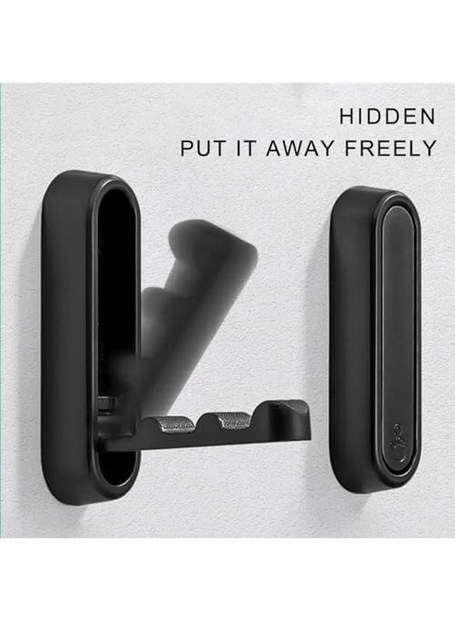 4Pcs Retractable Wall Hook Space Saving Folding Organizer For Bathroom Closet Color C - Image 5