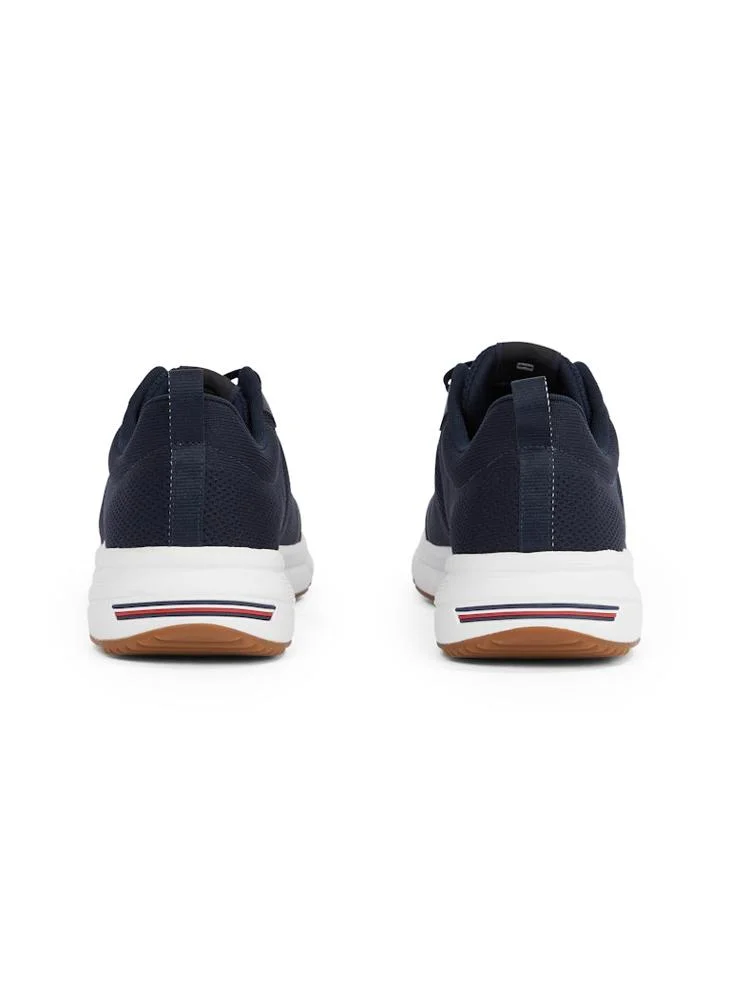 تومي هيلفيغر Lace Up Low Top Runner Sneakers