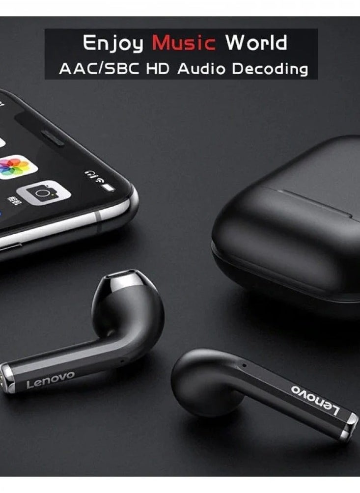 Lenovo Group Limited LP2 TWS Wireless Bluetooth 5.0 Earphone Dual Stereo Bass Touch Headphones With Mic Black  - Image 3