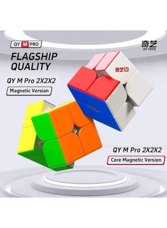 QiYi M Pro 2x2 Magnetic Speed Cube Stickerless – Professional Magnetic Puzzle for Fast Solving - Image 4