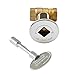 Skyflame Skyflame 1/2 Inch Straight Gas Key Valve Kit for Fire Pit Fireplace with Flange and 3 Inches Key, Chromed  - Image 2