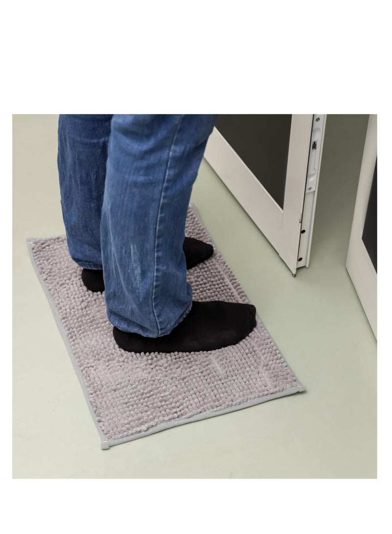 Royalford Door Mat RF12479 Multi-Purpose Mats for Indoor and Outdoor Use, for Bathroom, Kitchen, Bedroom/ Anti-Slip, Washable, Polyester and Elegant Design 38x58 cm Assorted Colors Assorted Colors - Image 5