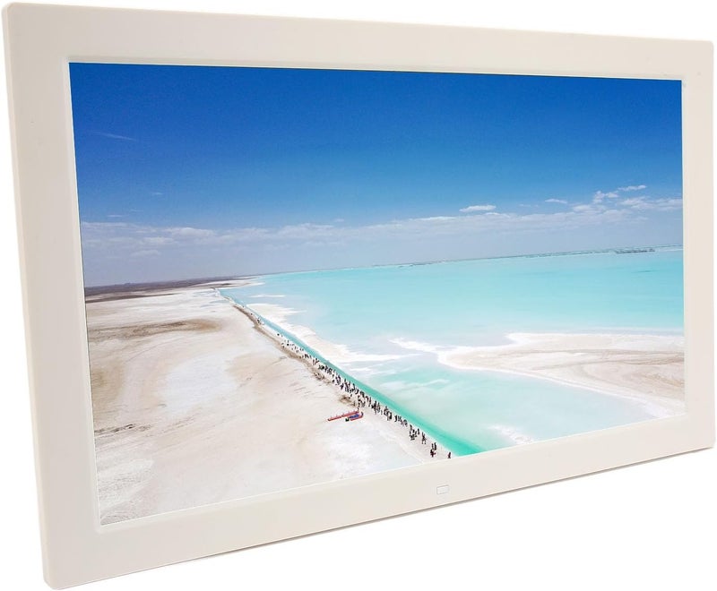 Bewinner 18.5 Inch Digital Picture Frame, 16:9 HD 1366x768 Screen Digital Photo Frame with Remote Control, Share Photos and Videos, Gift for Friends and Family (UK Plug 100-240V) - Image 1