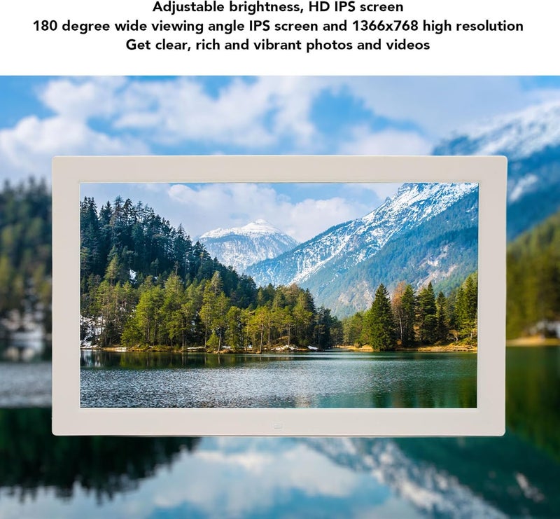 Bewinner 18.5 Inch Digital Picture Frame, 16:9 HD 1366x768 Screen Digital Photo Frame with Remote Control, Share Photos and Videos, Gift for Friends and Family (UK Plug 100-240V) - Image 2