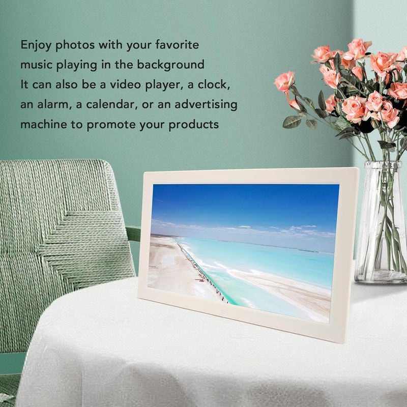 Bewinner 18.5 Inch Digital Picture Frame, 16:9 HD 1366x768 Screen Digital Photo Frame with Remote Control, Share Photos and Videos, Gift for Friends and Family (UK Plug 100-240V) - Image 4