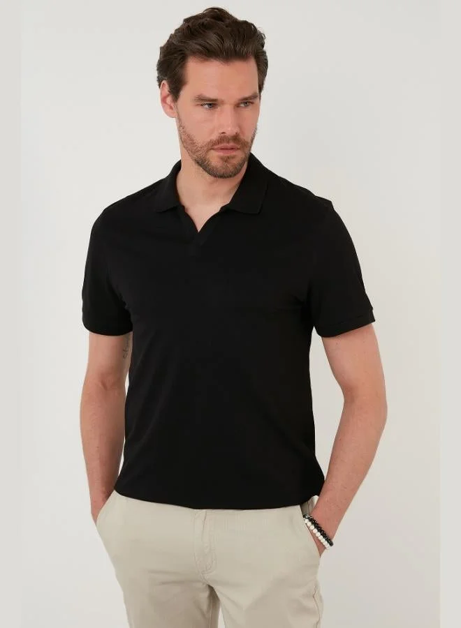 Buratti  Buratti Regular Fit Cotton Polo Neck T Shirt Men's Polo Neck T Shirt 5902141 for Men | Best Price UAE