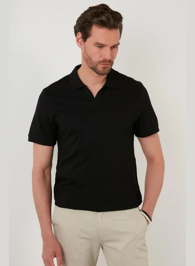 Buratti Regular Fit Cotton Polo Neck T Shirt Men's Polo Neck T Shirt 5902141