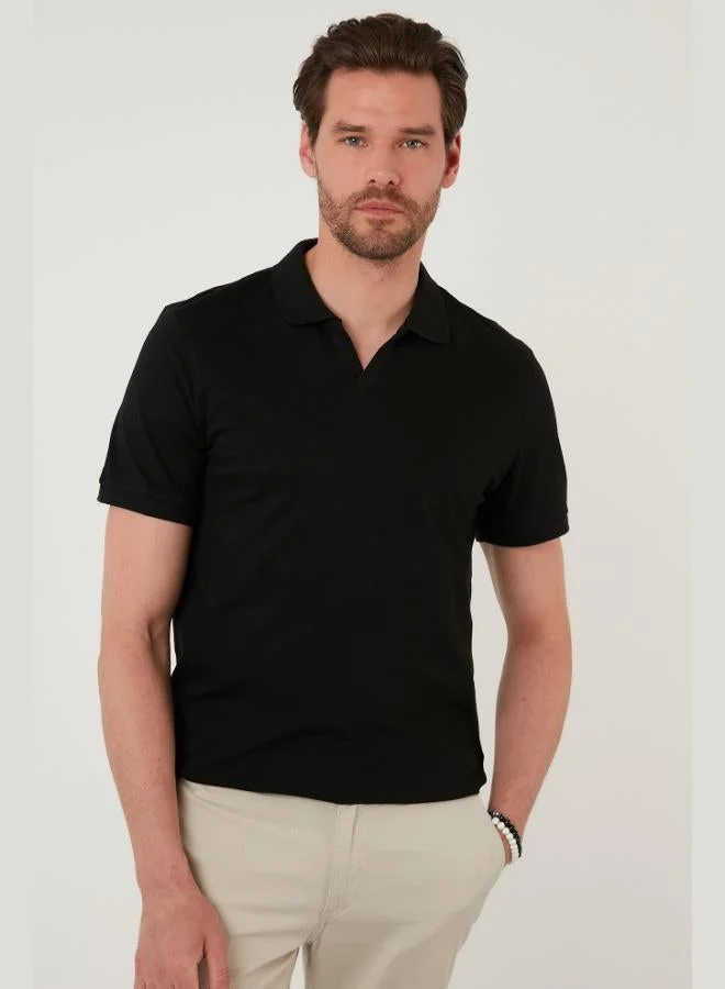 Buratti  Buratti Regular Fit Cotton Polo Neck T Shirt Men's Polo Neck T Shirt 5902141 for Men | Best Price UAE