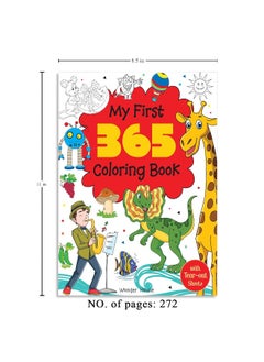 My First 365 Coloring Book: Jumbo Coloring Book For Kids (With Tear Out Seats)  - Image 3