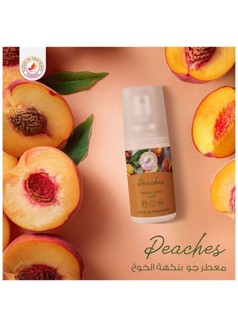 زهرة الربيع | معطر جو برائحة الخوخ | 30 مل | عطر حلو وفاكهي | خالٍ من الغاز ومضاد للتدخين | مثالي للمنزل والسيارة والمكتب  - Image 1
