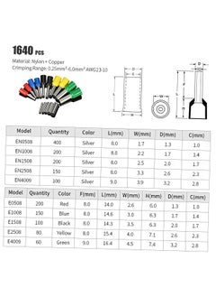 Generic Self Adjustable Professional Cable Wire Crimper Crimping Pliers Tool Ferrule Crimpers 0.25-6.0mm² + 1640pcs Copper Insulated Cord Pin End Crimp Terminals Electrical Wire Connector AWG23-10 Set  - Image 4
