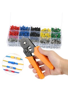 Generic Self Adjustable Professional Cable Wire Crimper Crimping Pliers Tool Ferrule Crimpers 0.25-6.0mm² + 1640pcs Copper Insulated Cord Pin End Crimp Terminals Electrical Wire Connector AWG23-10 Set  - Image 5